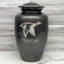 Customer Gallery - Duck Cremation Urn - Gunmetal Gray