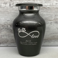 Customer Gallery - Keepsake Infinite Love Pet Cremation Urn - Gunmetal Gray