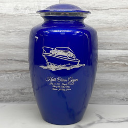 Customer Gallery - Boat Cremation Urn - Midnight Blue
