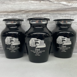 Customer Gallery - Semi Truck Keepsake Urn - Jet Black