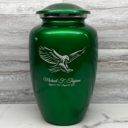 Customer Gallery - Eagle Cremation Urn - Shamrock Green