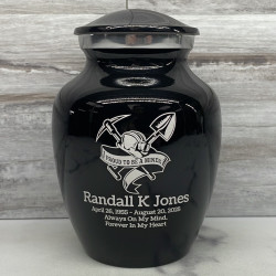 Customer Gallery - Miner Sharing Urn - Jet Black