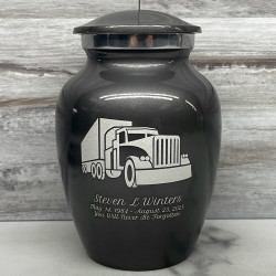 Customer Gallery - Semi Truck Sharing Urn - Gunmetal Gray