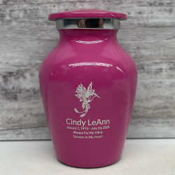 Customer Gallery - Natures Peace Hummingbird Keepsake Urn - Rose Pink