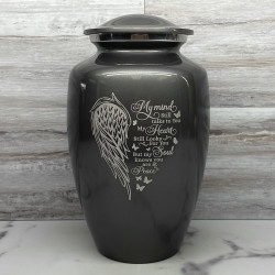 Customer Gallery - At Peace Cremation Urn - Gunmetal Gray