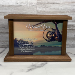 Customer Gallery - Fishing IV Cremation Urn - Prestige Walnut