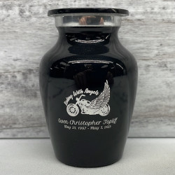 Customer Gallery - Riding with Angels Motorcycle Keepsake Urn - Jet Black