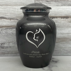 Customer Gallery - Loving Cat Cremation Urn - Gunmetal Gray