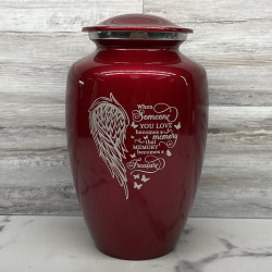 Customer Gallery - Memory Becomes a Treasure Cremation Urn - Ruby Red