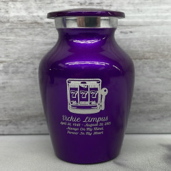 Customer Gallery - Slot Machine Keepsake Urn - Purple Luster