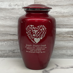 Customer Gallery - Nurse Cremation Urn - Ruby Red