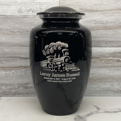 Customer Gallery - Train Cremation Urn - Jet Black