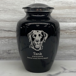 Customer Gallery - Large Black Lab Dog Cremation Urn - Jet Black