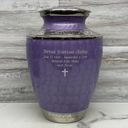 Customer Gallery - Regal Purple Cremation Urn