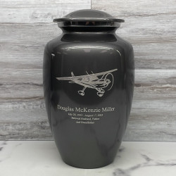 Customer Gallery - Airplane Cremation Urn - Gunmetal Gray