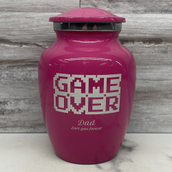 Customer Gallery - Game Over Sharing Urn - Rose Pink