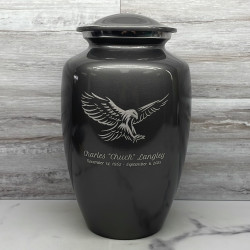 Customer Gallery - Eagle Cremation Urn - Gunmetal Gray