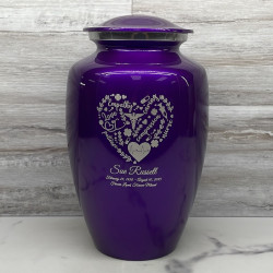Customer Gallery - Nurse Cremation Urn - Purple Luster