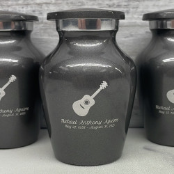 Customer Gallery - Acoustic Guitar Keepsake Urn - Gunmetal Gray