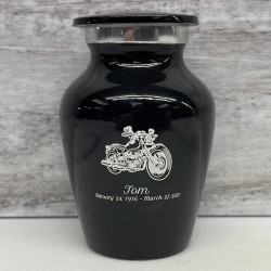 Customer Gallery - Motorcycle II Keepsake Urn - Jet Black
