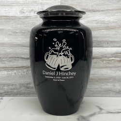 Customer Gallery - Beer Cremation Urn - Jet Black