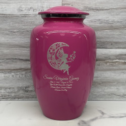 Customer Gallery - Fairy In the Moon Cremation Urn - Rose Pink