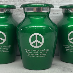 Customer Gallery - Peace Keepsake Urn - Shamrock Green