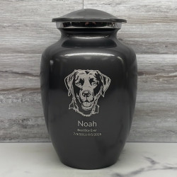 Customer Gallery - Large Black Lab Dog Cremation Urn - Gunmetal Gray