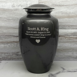 Customer Gallery - Gunmetal Gray Cremation Urn