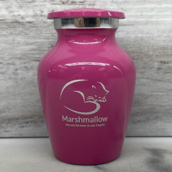 Customer Gallery - Keepsake Sleeping Cat Pet Cremation Urn - Rose Pink
