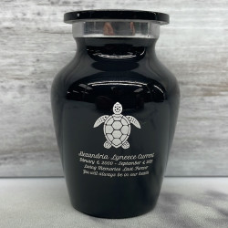 Customer Gallery - Sea Turtle Keepsake Urn - Jet Black