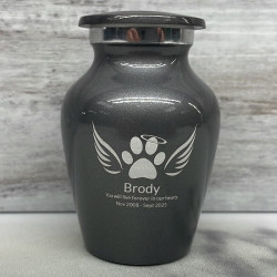 Customer Gallery - Keepsake Angel Wings Pet Cremation Urn - Gunmetal Gray