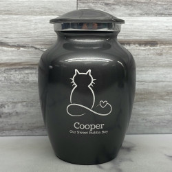 Customer Gallery - Infinite Love Cat Cremation Urn - Gunmetal Gray