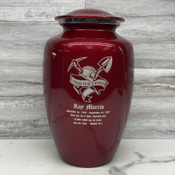 Customer Gallery - Miner Cremation Urn - Ruby Red