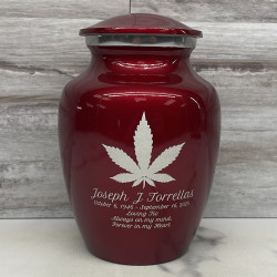Customer Gallery - Marijuana Sharing Urn - Ruby Red