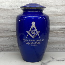 Customer Gallery - Masonic Cremation Urn - Midnight Blue