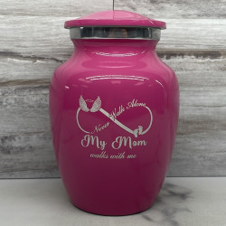 Customer Gallery - My Mom Walks With Me Sharing Urn - Rose Pink