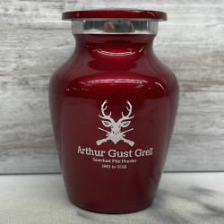 Customer Gallery - Deer Hunter Keepsake Urn - Ruby Red