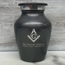 Customer Gallery - Masonic Keepsake Urn - Gunmetal Gray