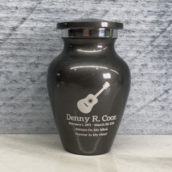 Customer Gallery - Acoustic Guitar Keepsake Urn - Gunmetal Gray