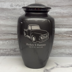 Customer Gallery - Classic Stepside Truck Cremation Urn - Gunmetal Gray