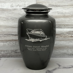 Customer Gallery - Boat Cremation Urn - Gunmetal Gray