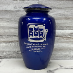 Customer Gallery - Slot Machine Cremation Urn - Midnight Blue