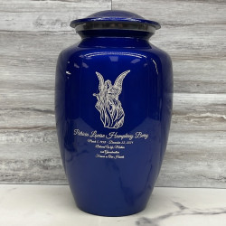 Customer Gallery - Angel Cremation Urn - Midnight Blue