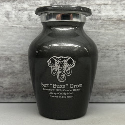 Customer Gallery - Elephant Keepsake Urn - Gunmetal Gray