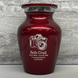Customer Gallery - Camera Keepsake Urn - Ruby Red