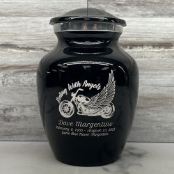 Customer Gallery - Riding with Angels Motorcycle Sharing Urn - Jet Black