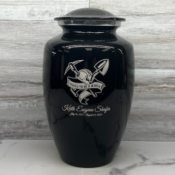 Customer Gallery - Miner Cremation Urn - Jet Black