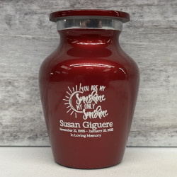 Customer Gallery - You Are My Sunshine Keepsake Urn - Ruby Red