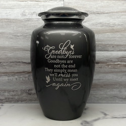 Customer Gallery - Goodbyes Are Not Forever Cremation Urn - Gunmetal Gray